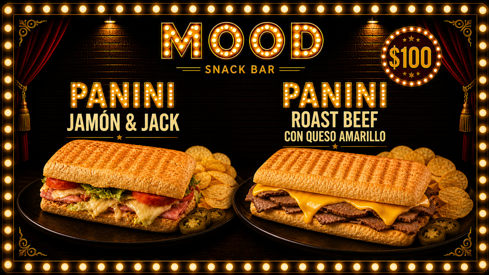 Panini de Jamon c/ Queso Jack